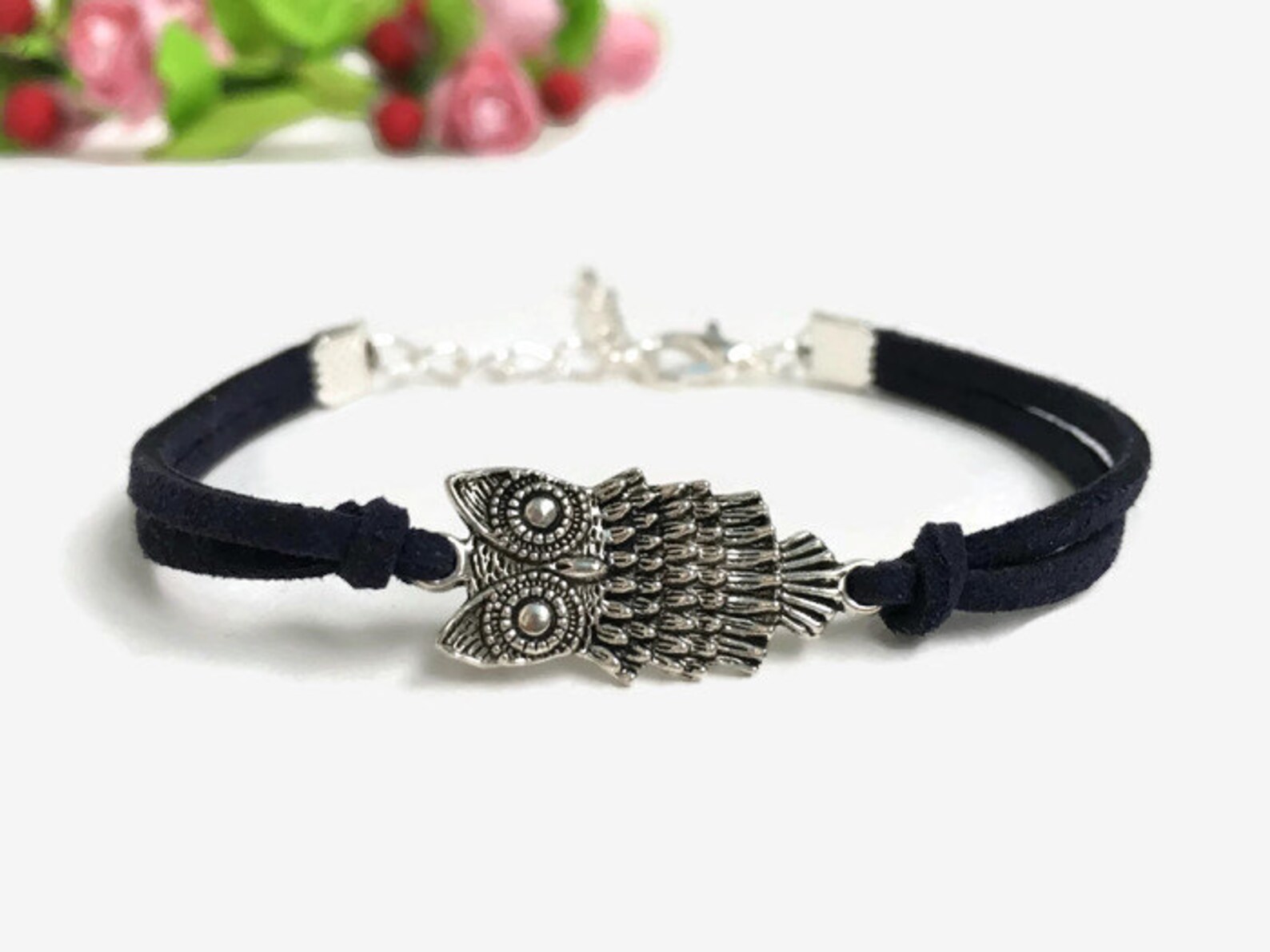 Owl bracelet Friendship bracelet owl charm Wise owl bracelet Etsy