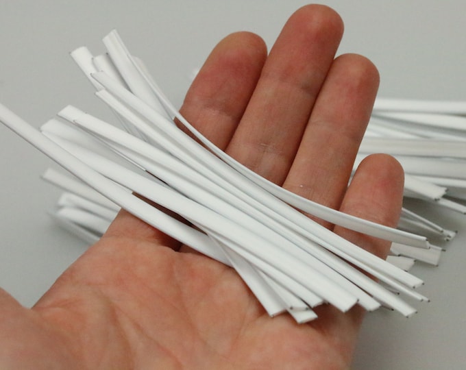 Featured listing image: 50 pcs Nose wire for face masks 5 mm wide Double wire nose bridge 4 inches 6 inches 8 inches Molding strip wire Cloth masks Shipping Canada