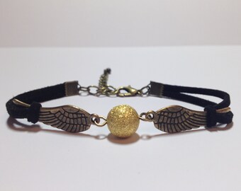 Golden ball wings bracelet 24 colors Gift for teens Magic bracelet Bronze wings bracelet Bracelet for holiday Friendship jewelry for teens