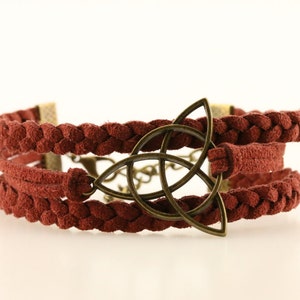 Celtic triquetra bracelet Irish knot bracelet Celtic jewelry Triquetra knot bracelet for men Trinity knot Celtic symbol bracelet for women