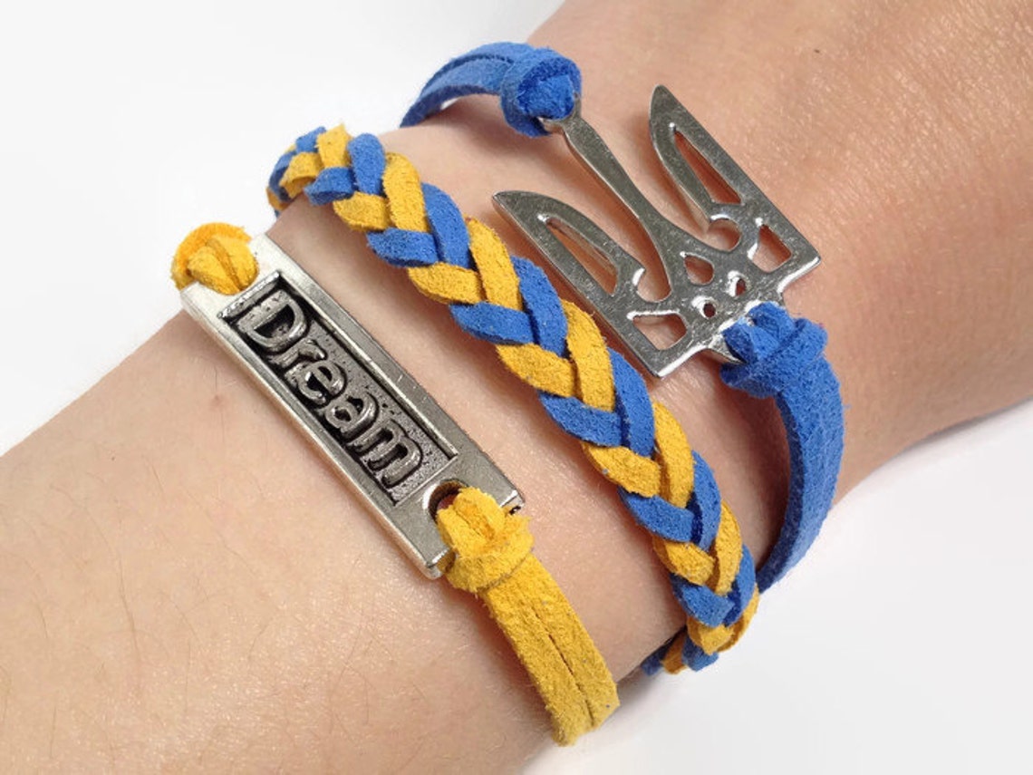 Tianbi Lot de 10 bracelets en silicone avec drapeau national de l'Ukraine, bracelets élastiques multicolores en silicone pour les amateurs de paix, Silicone Tianbi Lot de 10 bracelets en silicone avec drapeau national de l'Ukraine, bracelets élastiques multicolores en silicone pour les amateurs de paix, Silicone