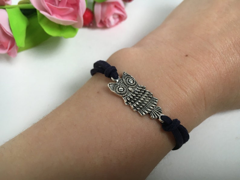 Owl bracelet Friendship bracelet owl charm Wise owl bracelet Etsy