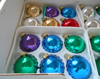 vintage christmas tree ornaments 1970s boxed set 47 ornaments gold jewel colored large vintage ornaments in original box purple blue - Jewel Colored Christmas Decorations vintage christmas tree ornaments 1970s boxed set 47 ornaments gold jewel colored large vintage ornaments in original box purple blue - Jewel Colored Christmas Decorations