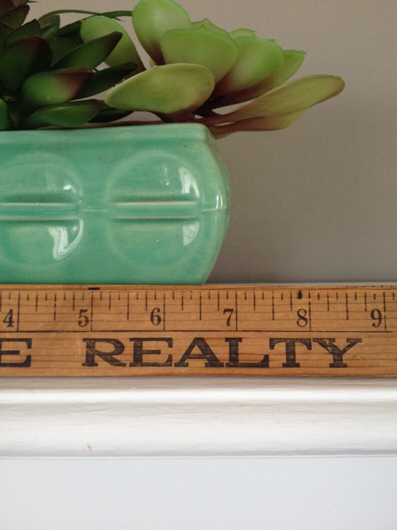 Ceramic Planter 40/'s GORGEOUS COLOR Teal Planter Blue Ceramic Planter Aqua Planter Turquoise Planter Retro Planter Vintage Planter