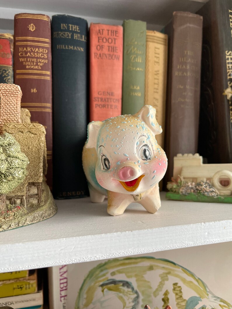 Piggy Babe Adorable Piggy Bank Vintage Piggy Bank Pig Figurine Etsy