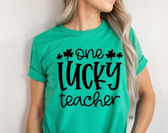St. Patrick's Day Teacher Shirt One Lucky Teacher - Etsy