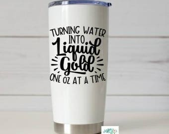 Breastfeeding Decal, Turning Water Into Liquid Gold, Pumping Decal, Mom life, Gift for her- Motherhood decal, Water Bottle Decal,