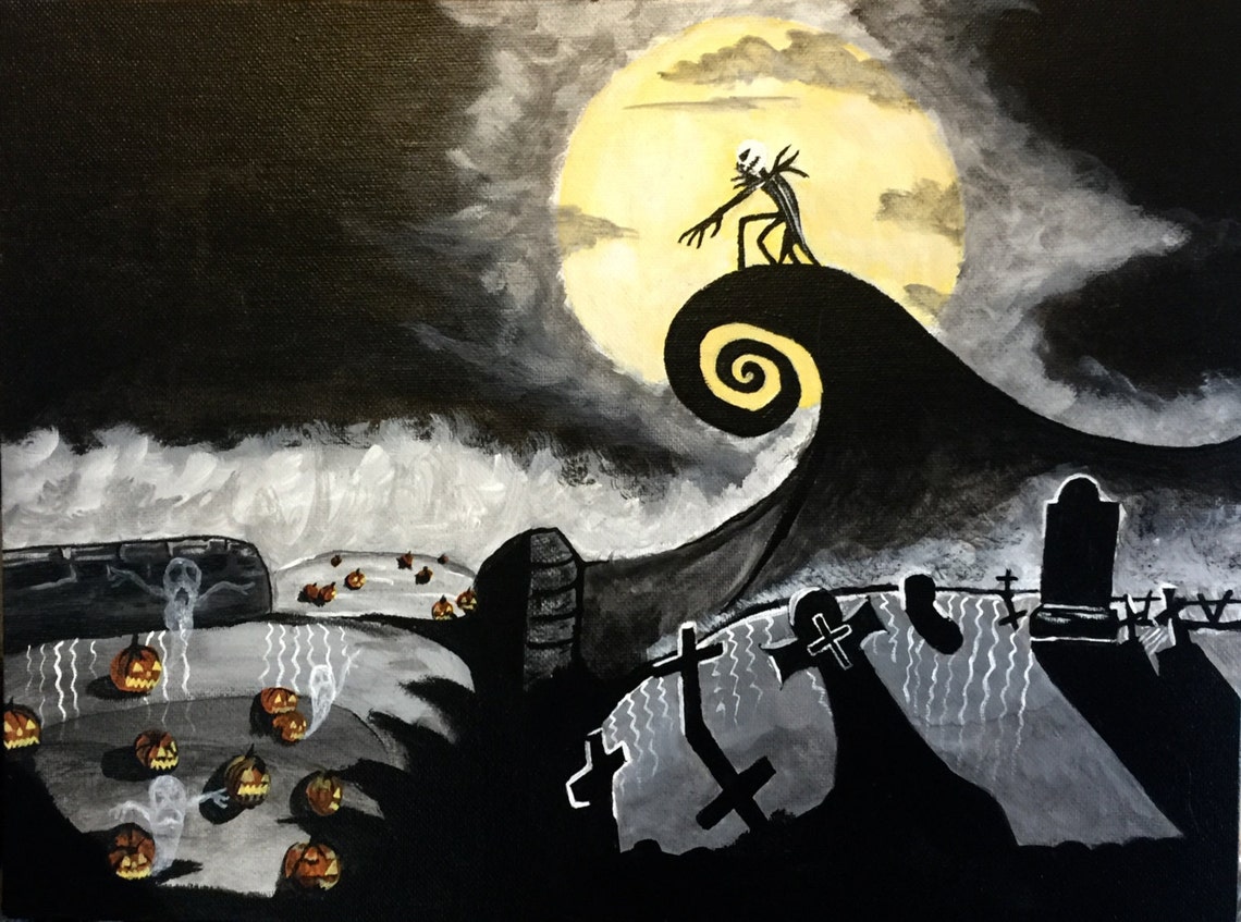 Nightmare before Xmas Through the graveyard Original Etsy