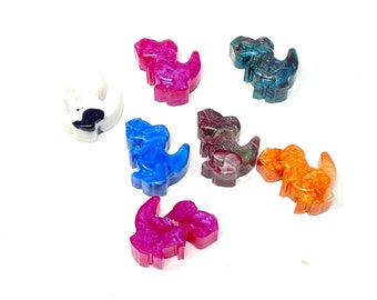 Magnets/coverminders, Dinos attack, handmade, Resin