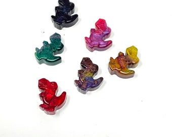 Magnets/coverminders, Dinos attack, handmade, Resin