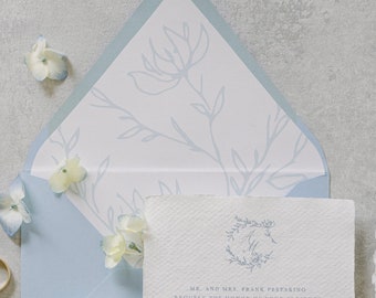 Floral Envelope Liner Printed, Envelope Liner, Wedding Envelopes, DIY Envelope Liner, Printed Envelope Liner Only