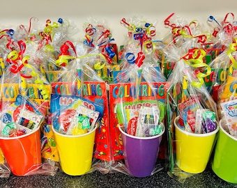20 X Kid's Pre Filled Party Bags Kids Goodie Cups for Boys and Girls 20 Cups  