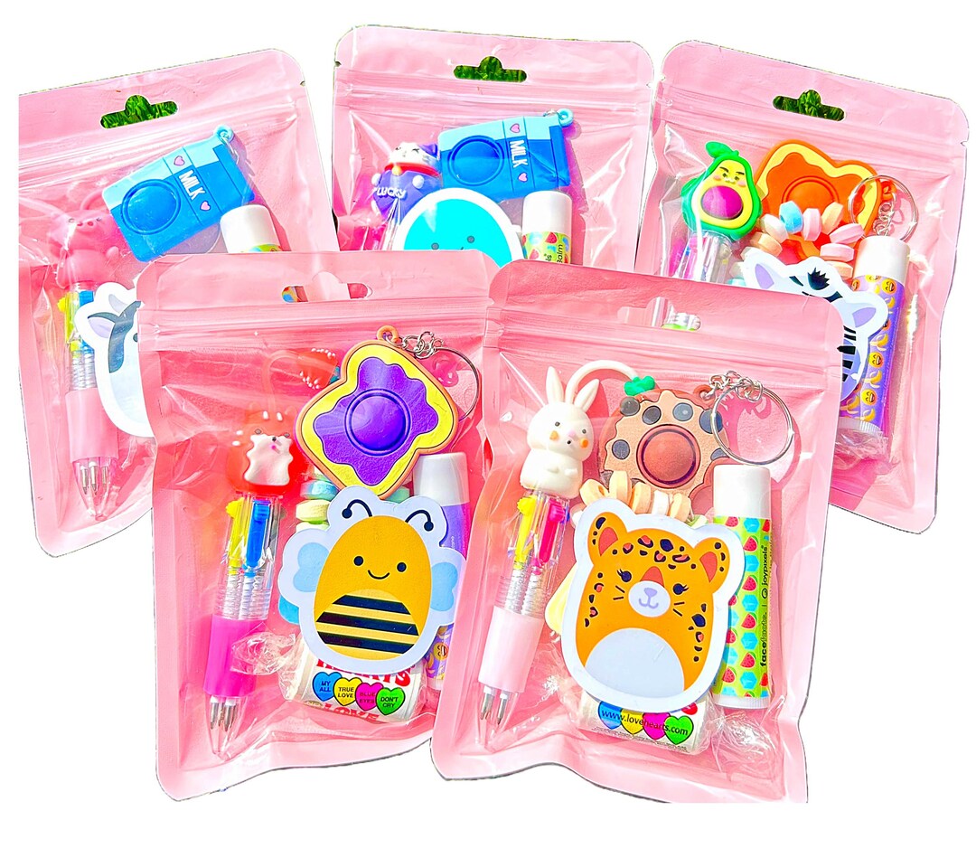 Girls Party Favours, Cute Birthday Treat Bags, Pre Filled Party Bags