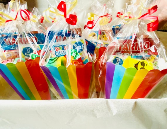 Unisex Rainbow Pre Filled Treat Box /ready Filled Party Bags Kid's Party  Bags. -  Norway
