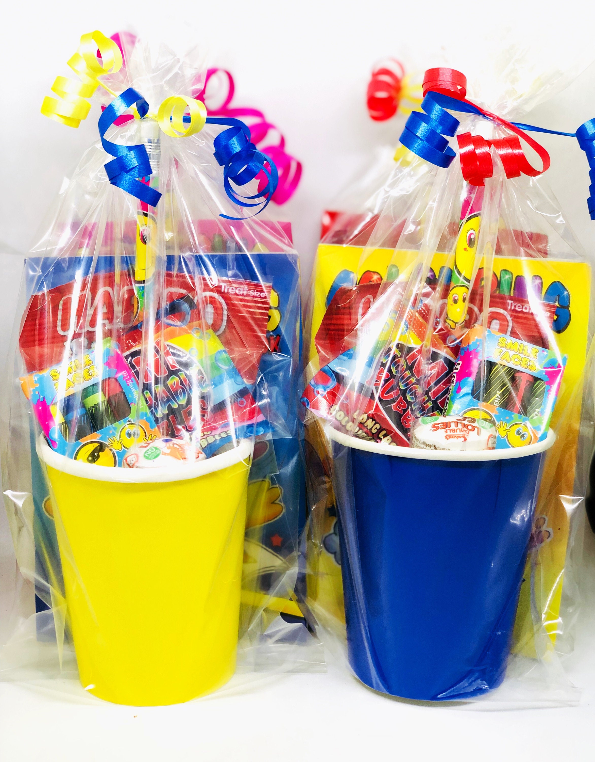 Children's Pre Filled Party Bags Kids Goody Cups for Boys and Girls. 