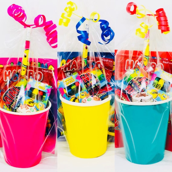 Happy Birthday Goody Bags with Toys, Set of 6, Filled Goodie Bags