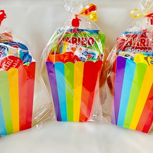 Unisex Rainbow Pre Filled Treat Box  /Ready Filled Party Bags- Kid's Party Bags.