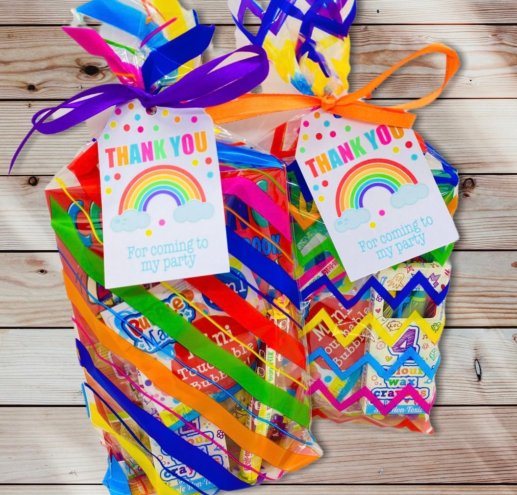 Unisex Rainbow Pre Filled Party Bags / Ready Made Party Bags