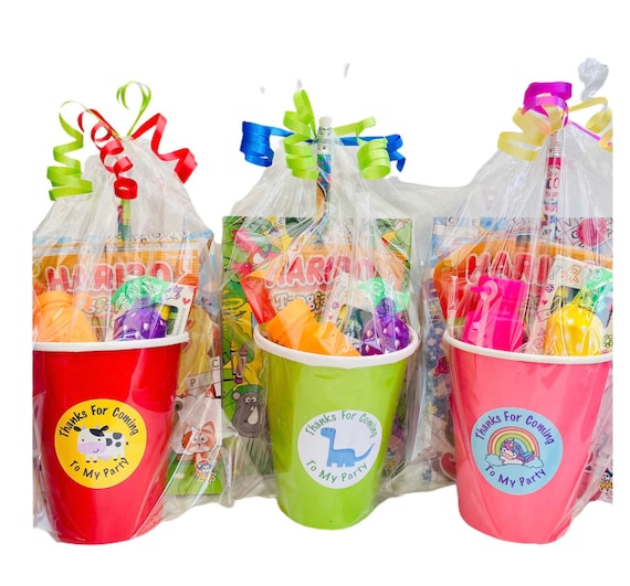 Unisex Pre Filled Birthday Party Favor Bags With Personalised