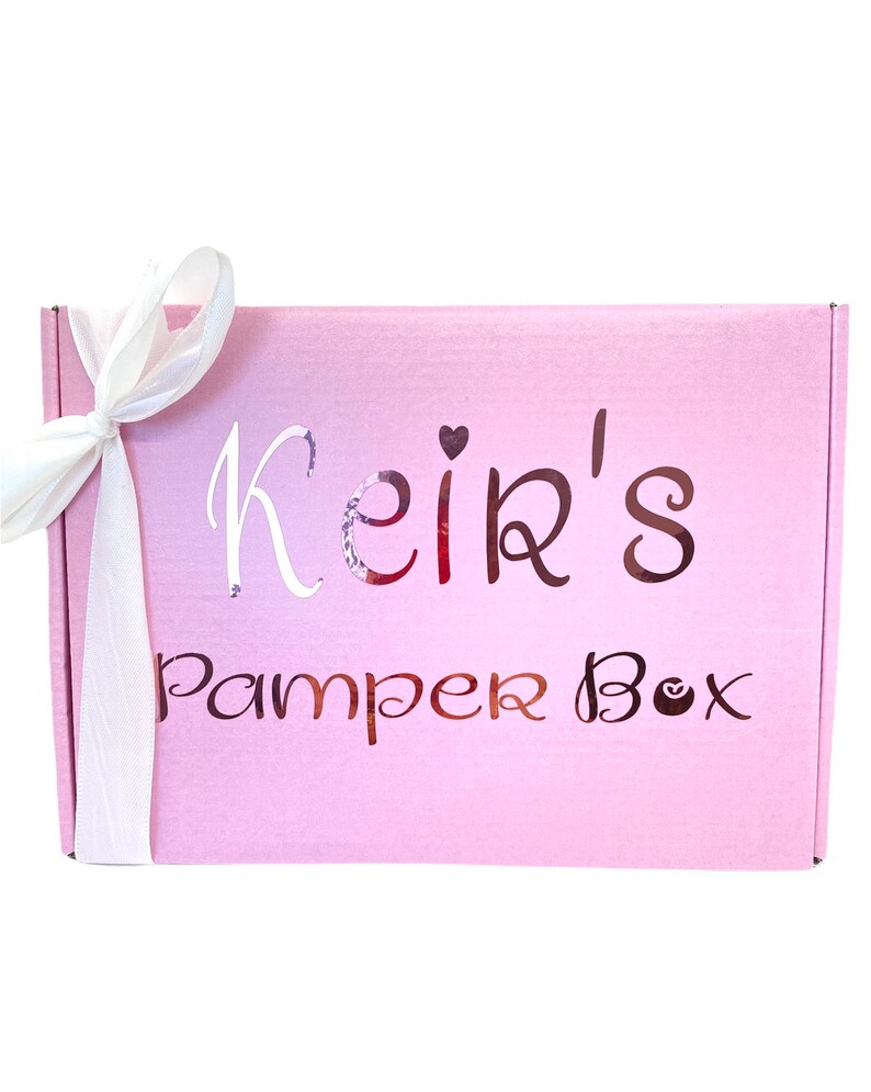 Personalised Pamper Gift Box Pamper Filled Gift BoxGirls Etsy