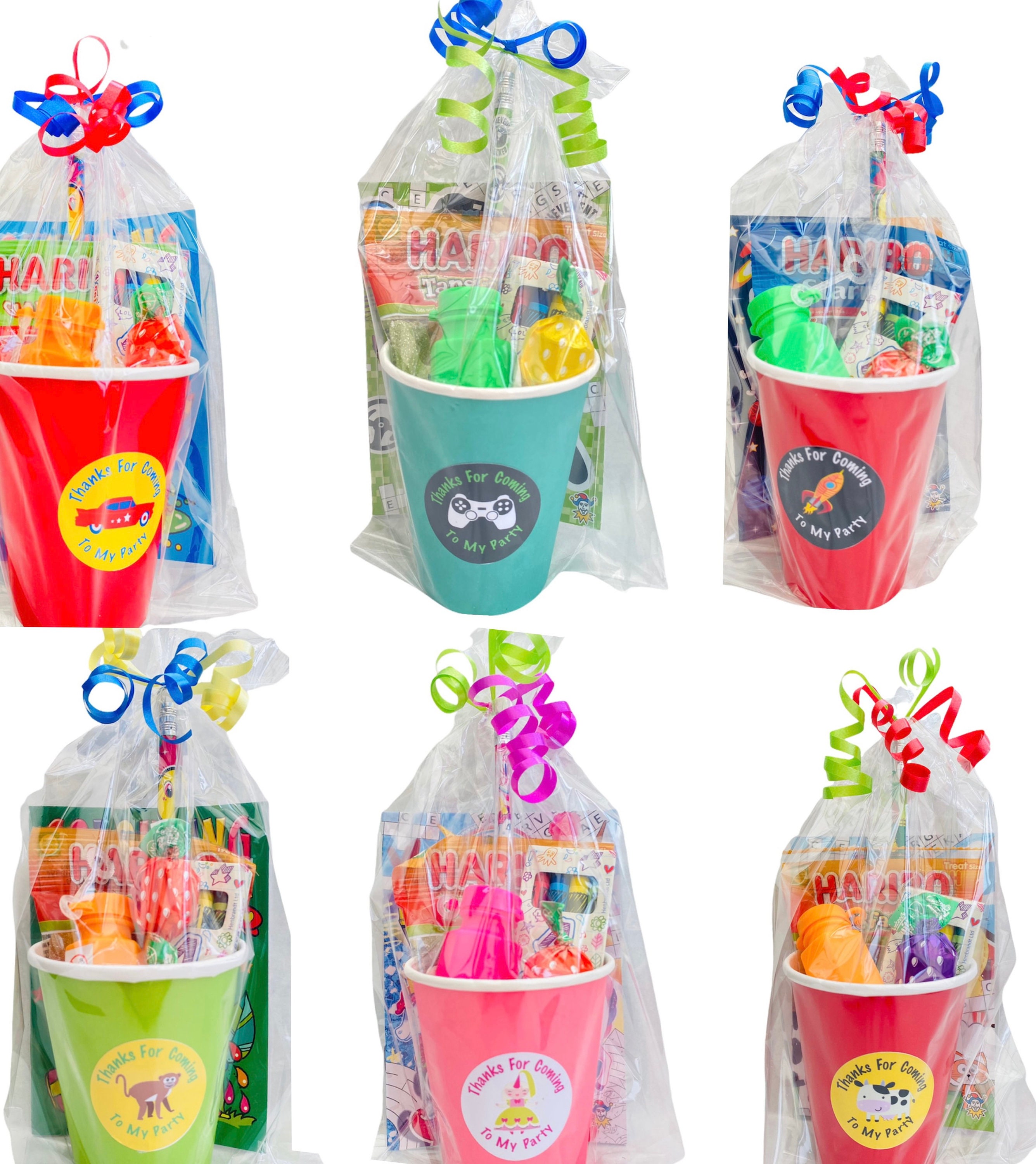 Children's Pre Filled Party Bags/ Ready Filled Party Cup Gifts / Kids  Birthday Party Goodie Bags 