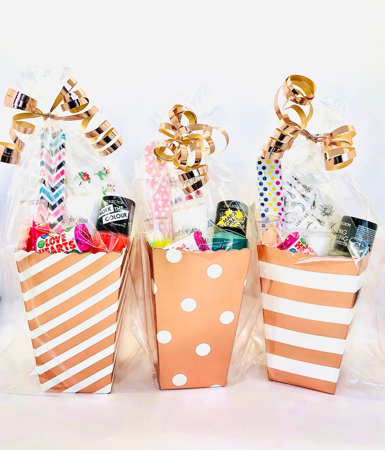 Girls Rose Gold Pre Filled Pamper Party Bags / Wedding image 0