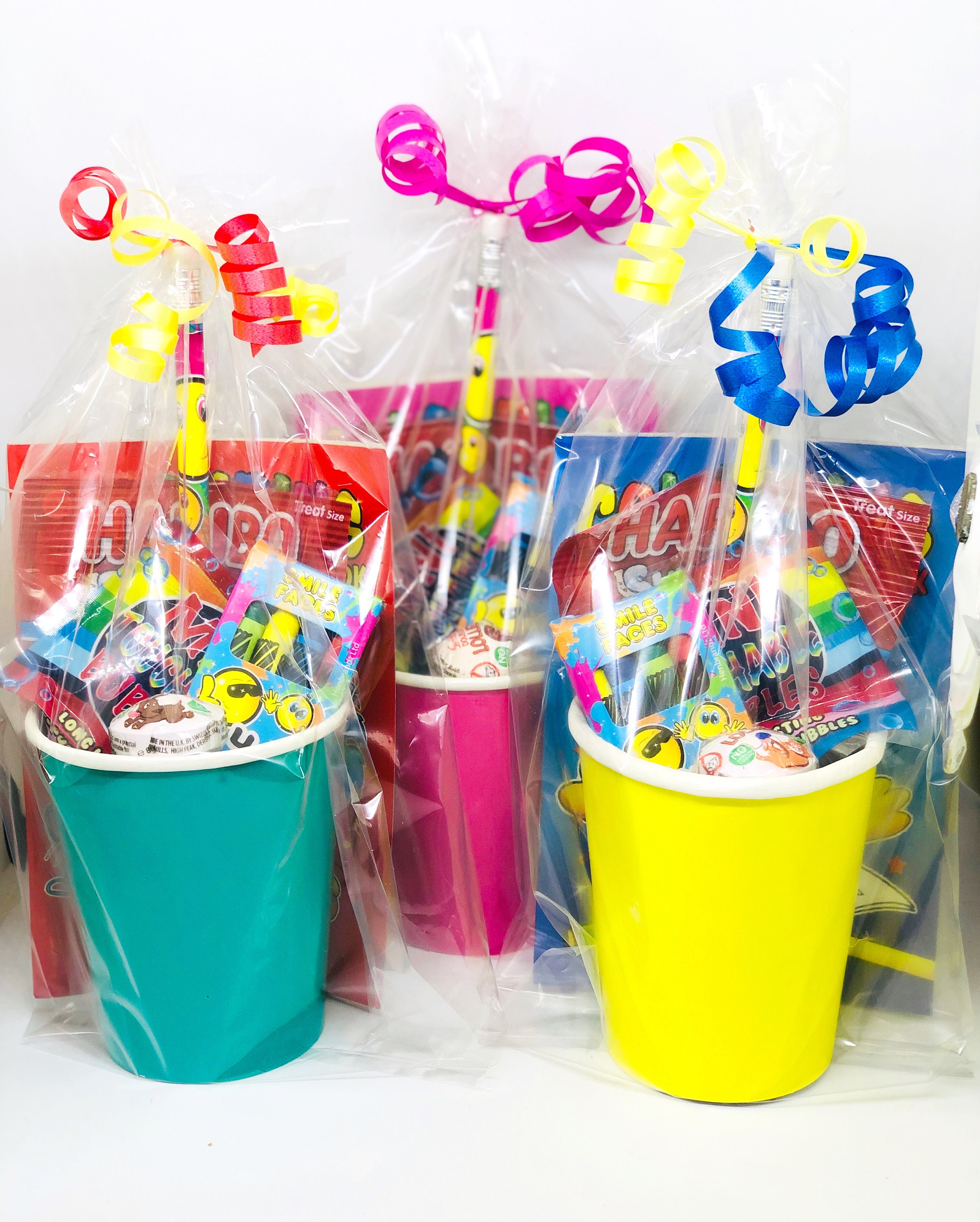 Bolsas de fiesta precargadas para niños: vasos de golosinas para niños y  niñas. -  México