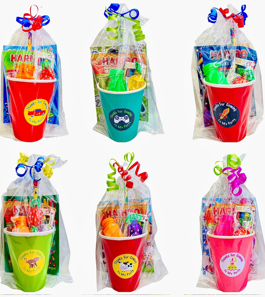 Unisex Rainbow Pre Filled Party Bags / Ready Made Party Bags