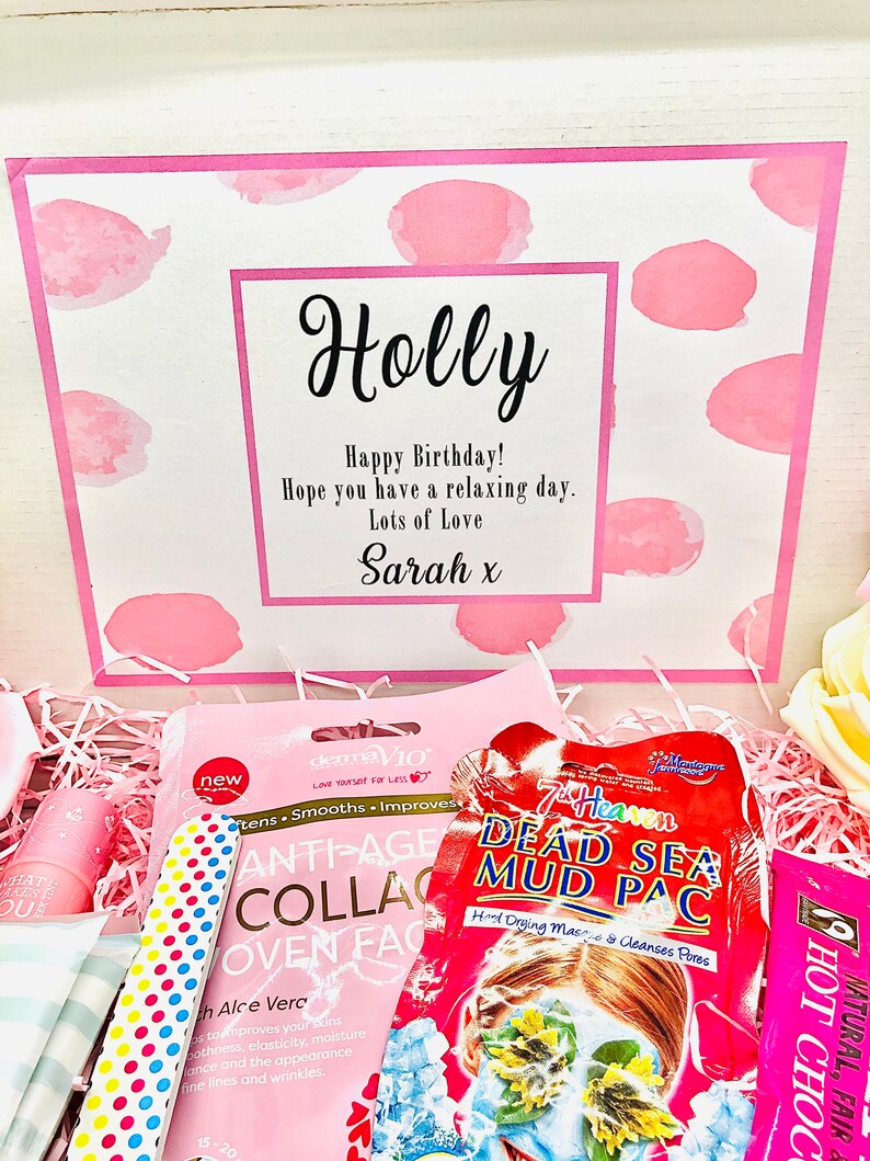 Personalised Happy Birthday Gift Box Pamper Filled Gift Etsy