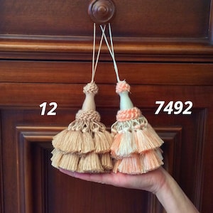 big tassel handmade in italy antique furniture curtain drapery vintage style home decor shabby varius color tuscany style
