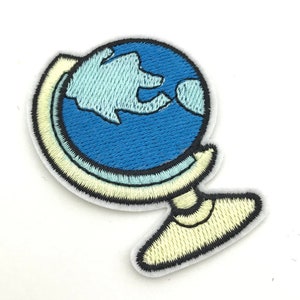 Patch globe travel,patches world map planet earth explorer adventure badge,applique embroidered for those who love to travel.