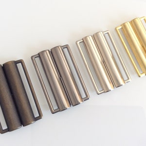 2&quot; metal belt buckle. Silver, gold, gunmetal or bronze. Fashion supply accessory gift for her.