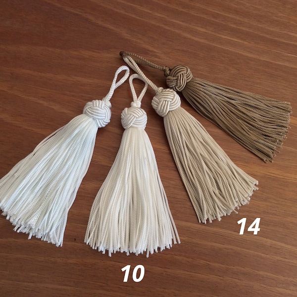 Handmade satin tassel made in italy antique furniture curtain drapery vintage style home decor shabby chic tuscany style