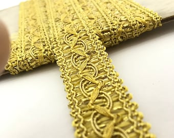 1 metro passamaneria a cucire oro 20mm. Decorazione fashion per borse, scarpe, cinture, pantaloni e maglie.