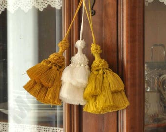 big tassel handmade in italy antique furniture curtain drapery vintage style home decor shabby chic varius color tuscany style