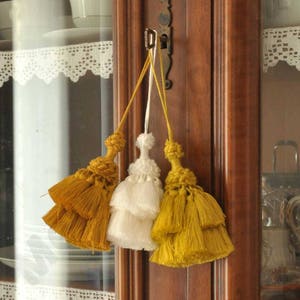 big tassel handmade in italy antique furniture curtain drapery vintage style home decor shabby chic varius color tuscany style