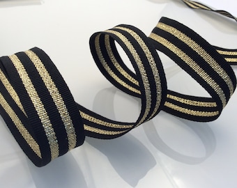 black gold ribbon etsy