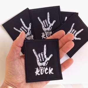 Patch rock punk band muziek thermoadesive patch geborduurd voor kinderen school rugzak jas jeans..