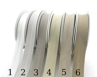 1" linen bias binding tape. Pure linen bias to finishing armhole, neckline, hemming make a precious tablecloth, napkin, pillow.