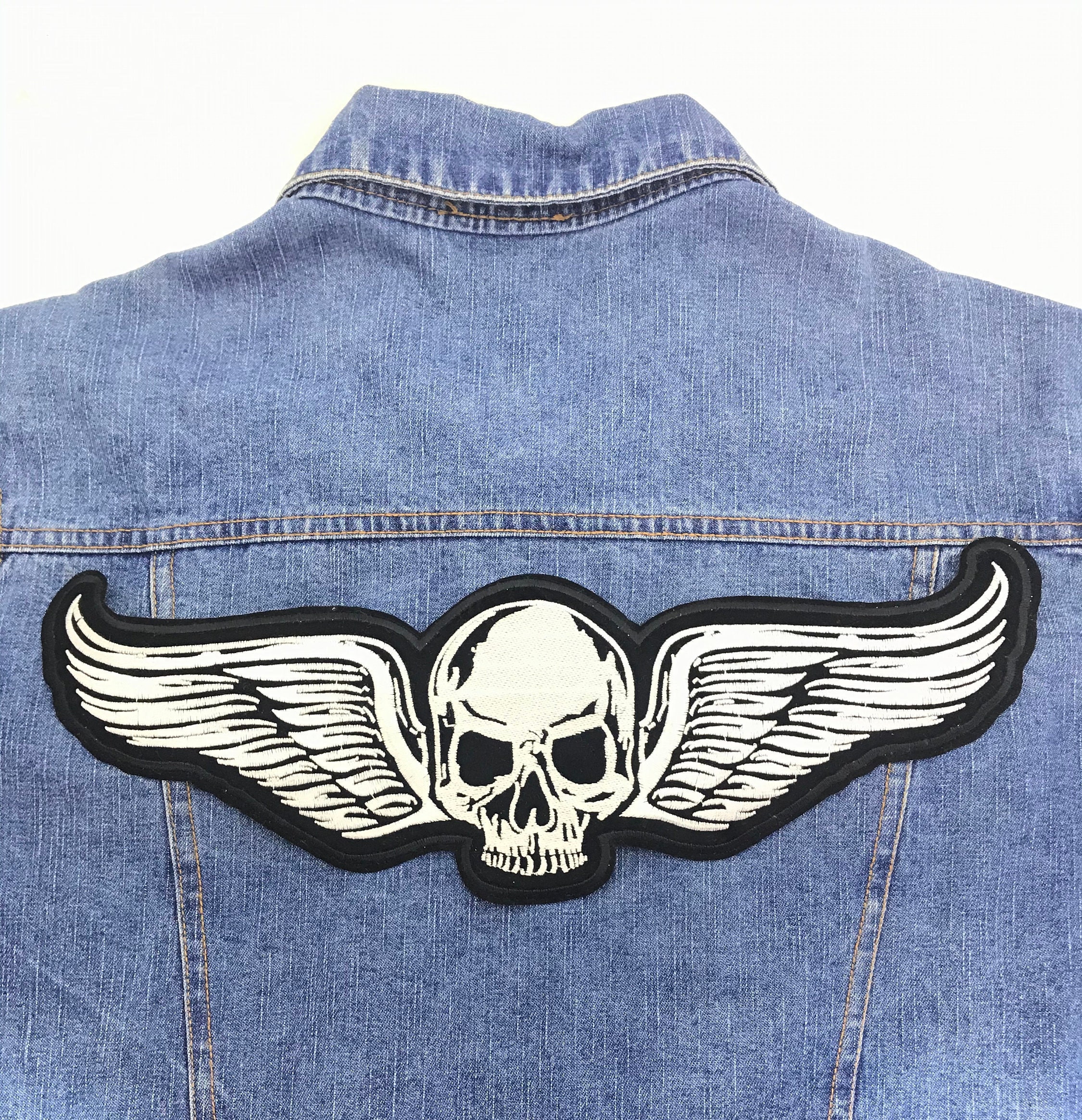 Large Skull Patches Jackets, Large Patches Clothing Skulls