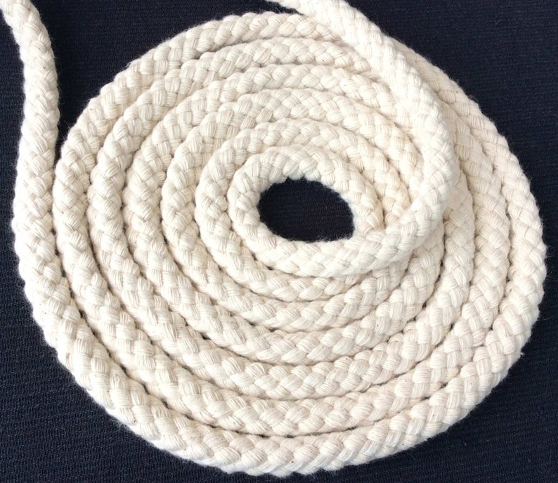 Natural cotton cream braided rope 3/8 10mm home decor Etsy