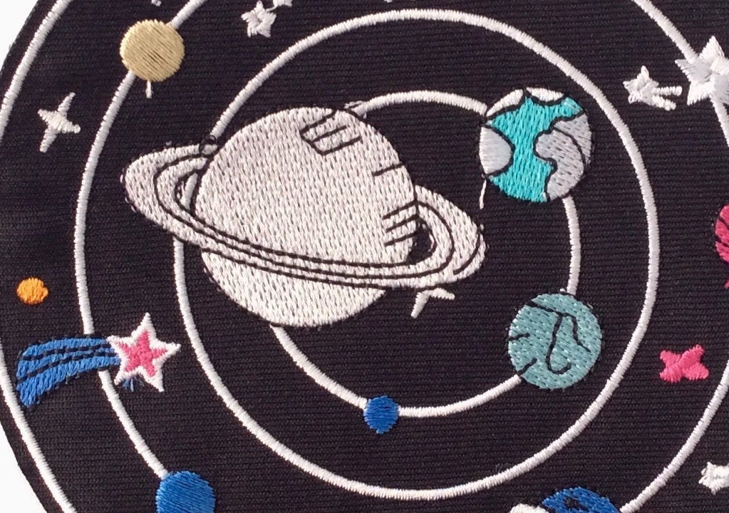 Big Patch Galaxyspace Starsolar Systemembroidered Applique - Etsy