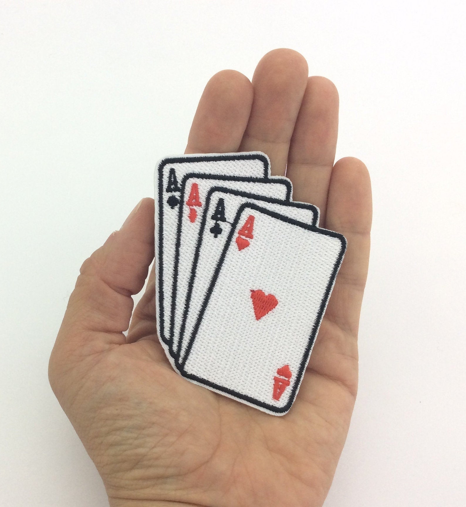 Patch Poker Aces patches Game Gambling Embroideredapplique Etsy