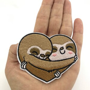 Patch Sloth With Heart iron on Baby Sloth Animal - Etsy