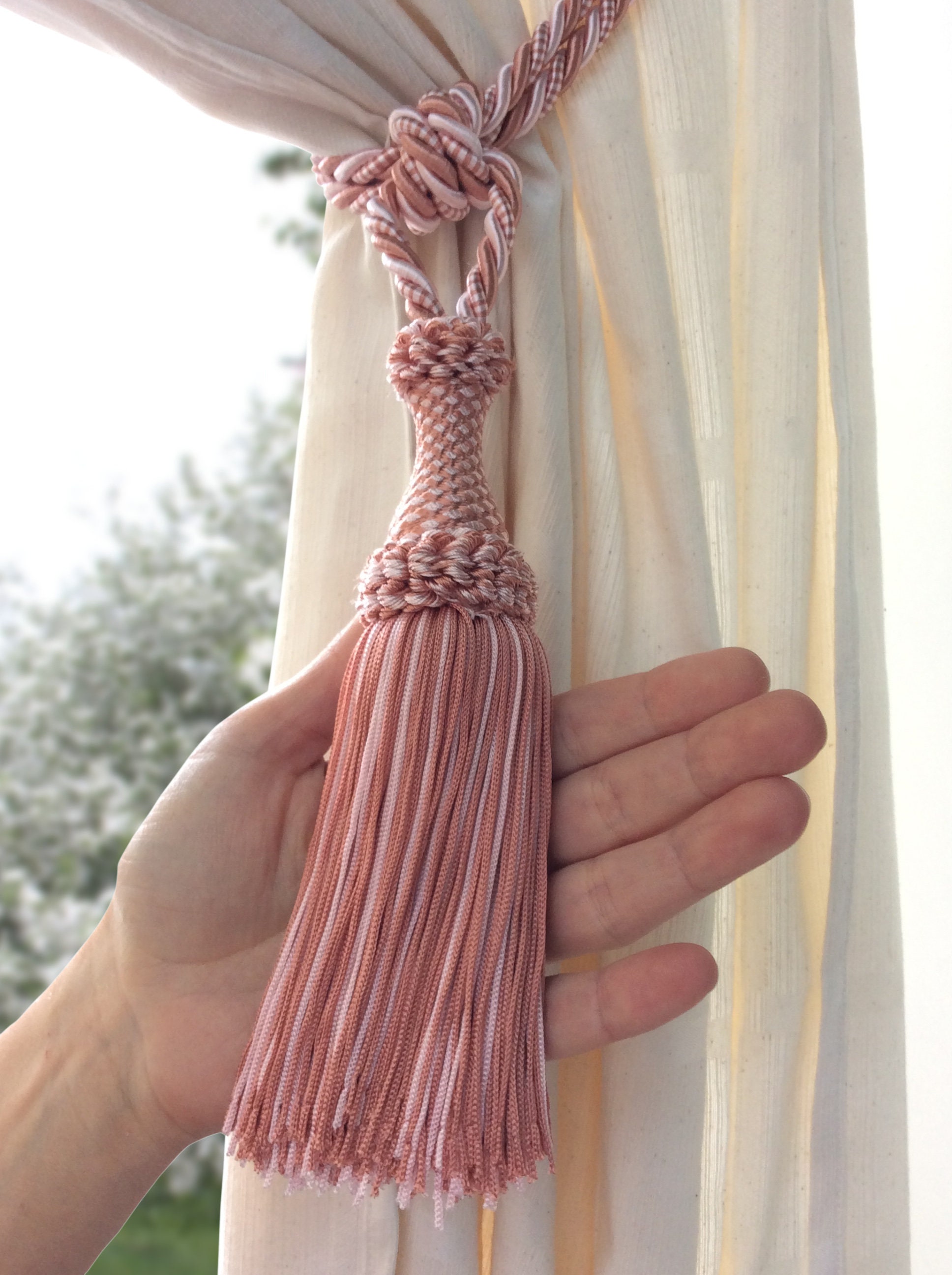 Large Antique Tassel Silk Rope Tieback 17th Century Venetian