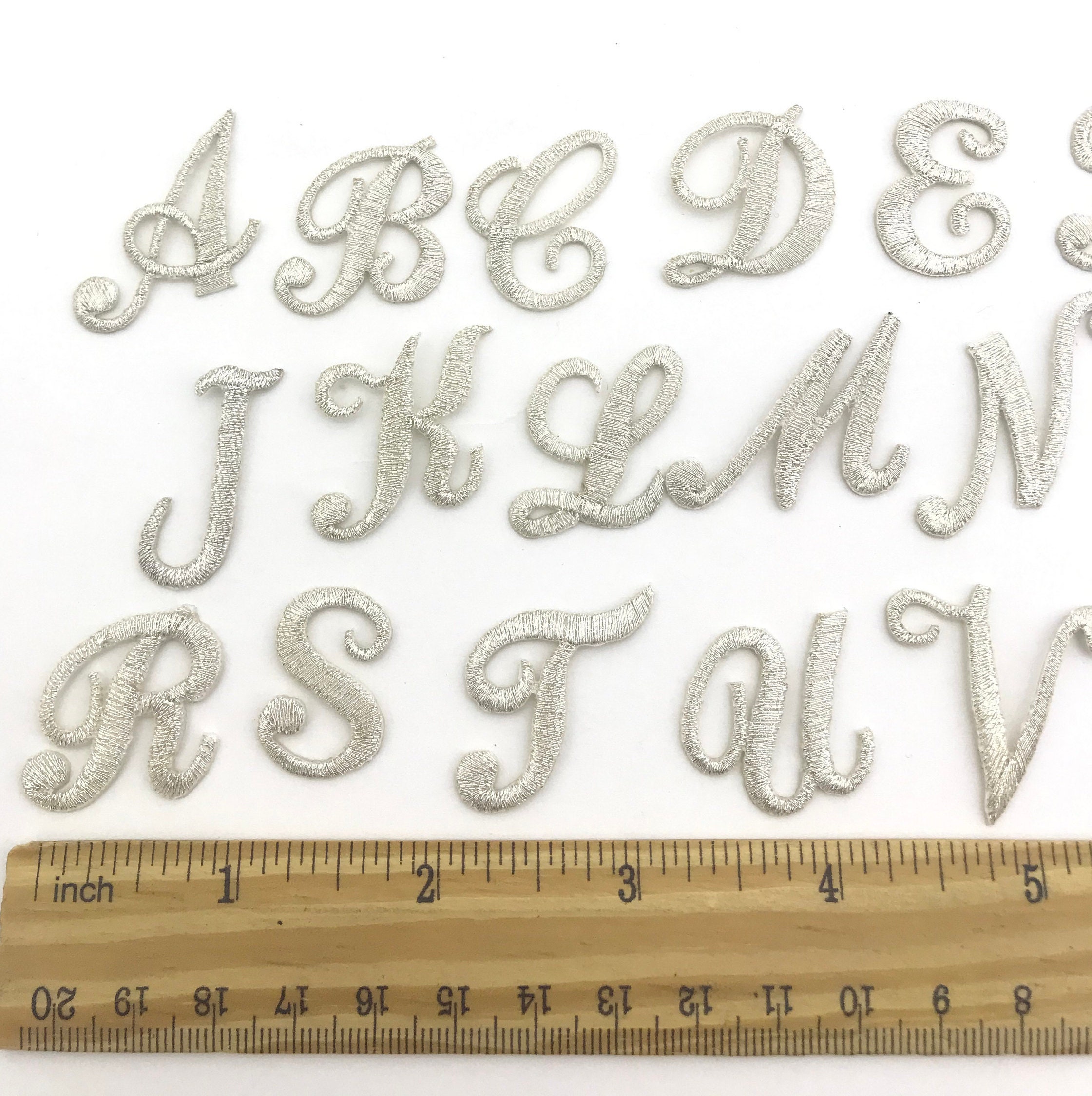 Iron on Cursive Letters 