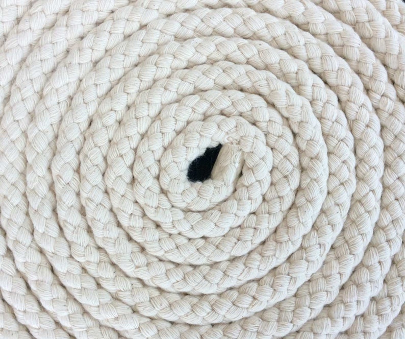 Natural cotton cream braided rope 9/16 15mm home decor Etsy
