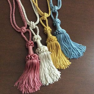 1 tieback tassel drape elegant luxury for window curtain  handmade Italy tuscany drapery decor
