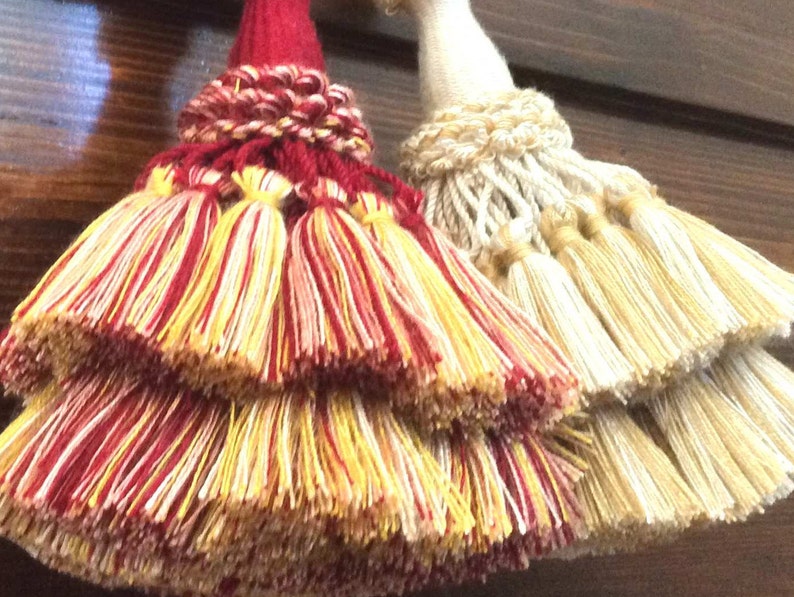 big tassel handmade in italy antique furniture curtain drapery vintage style home decor shabby varius color tuscany style image 10