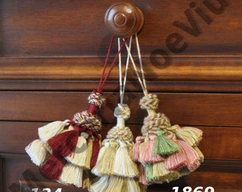 nappa fiocco chiave tassel vintage decorazione mobili antichi tende drappeggi made in italy grande fatto a mano